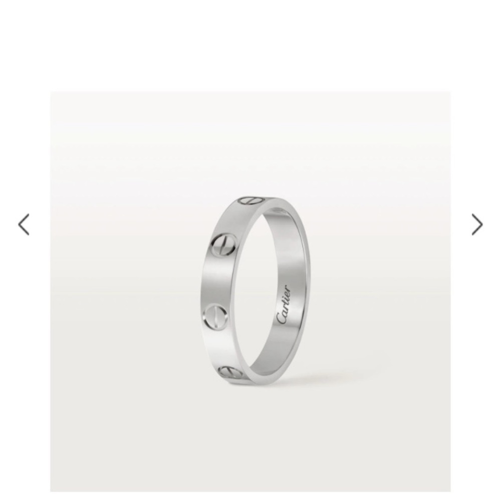 Cartier White Gold Love Wedding Band